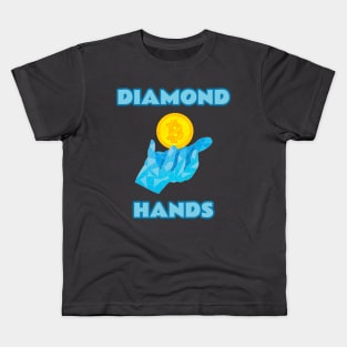 Bitcoin Diamond Hands Hodl Kids T-Shirt